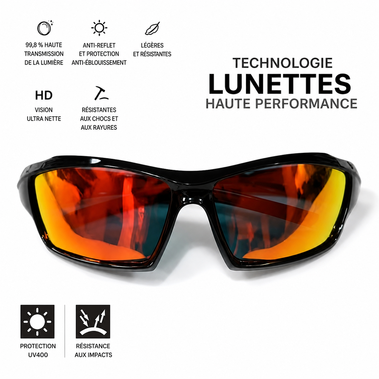 Lunettes Soleil Polarisées UV400 Randonnée