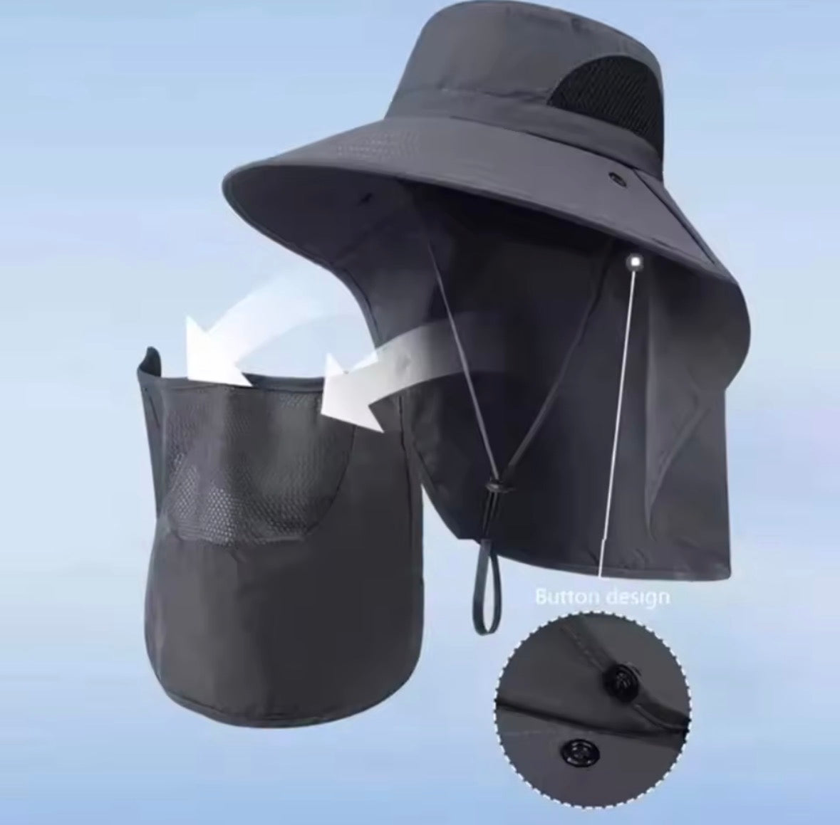 Chapeau Randonnée Anti-UV Protection du Cou Outdoor