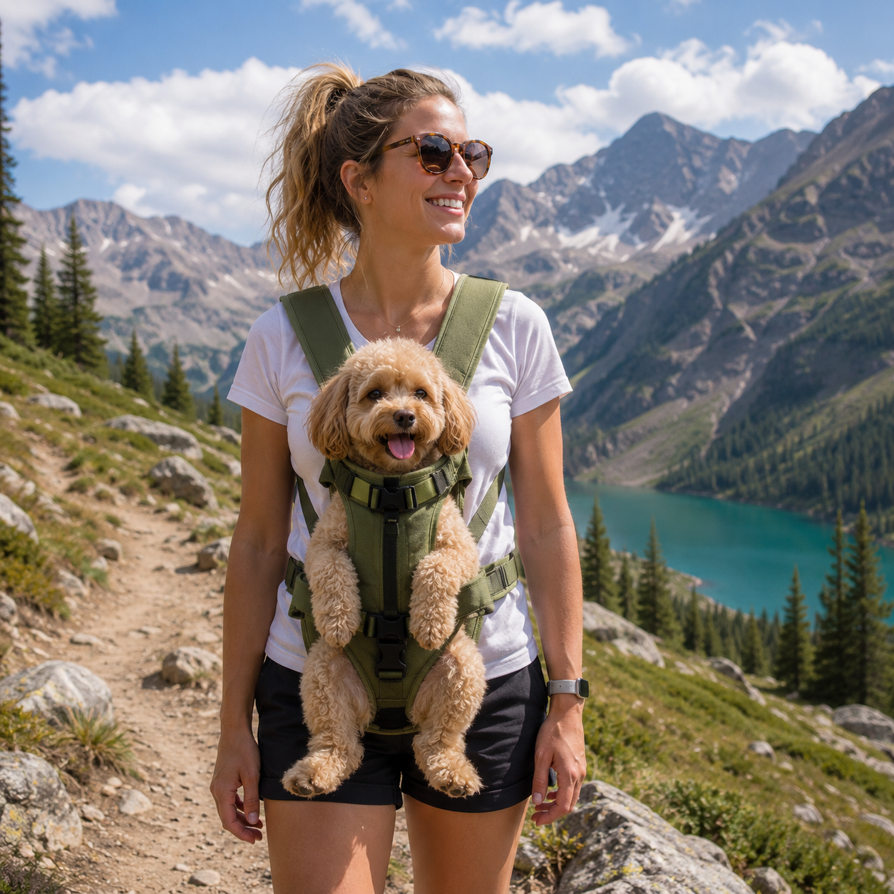 Porte Chien Ventrale Randonnée Confort