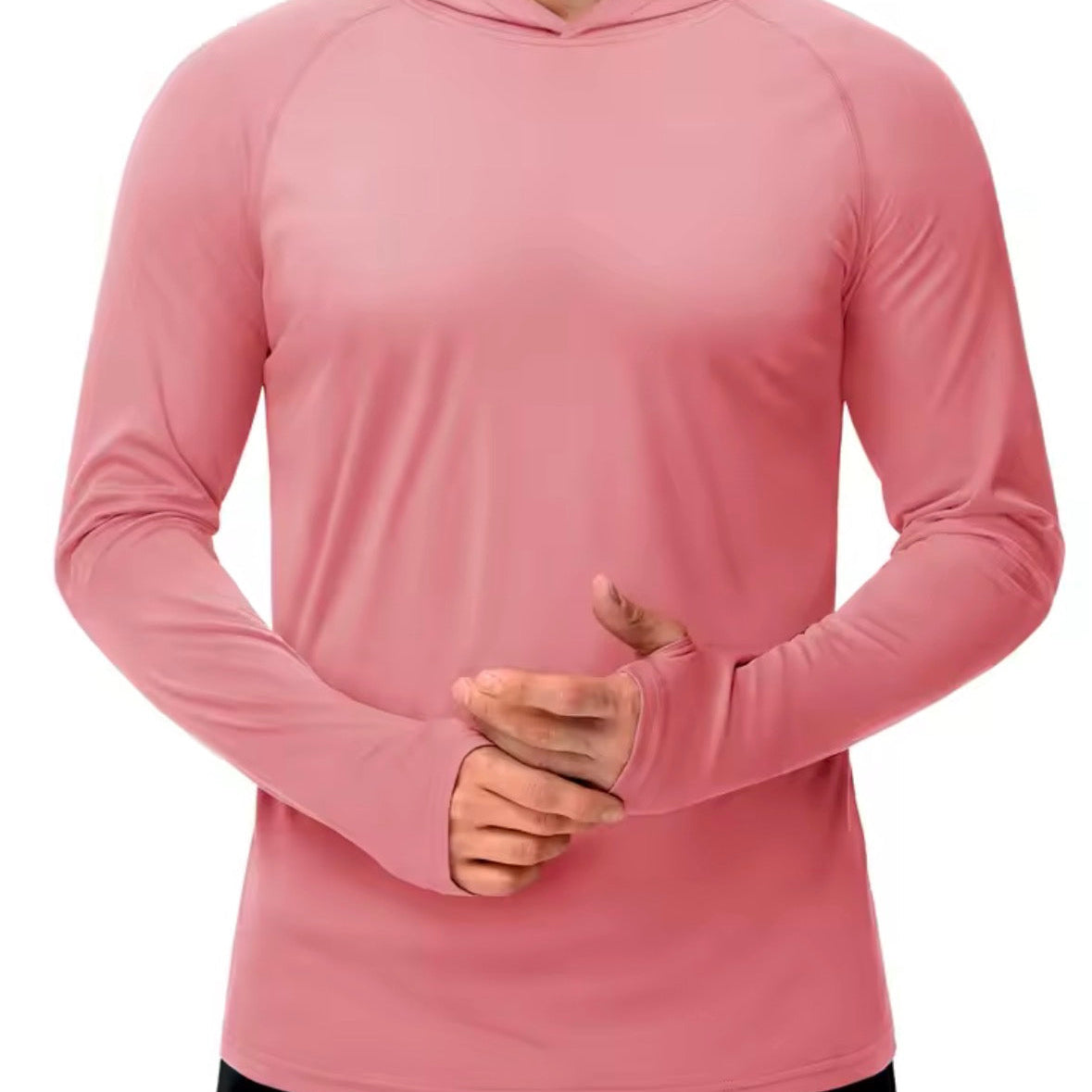 T-Shirt Homme Anti-UV Léger Respirant à Capuche