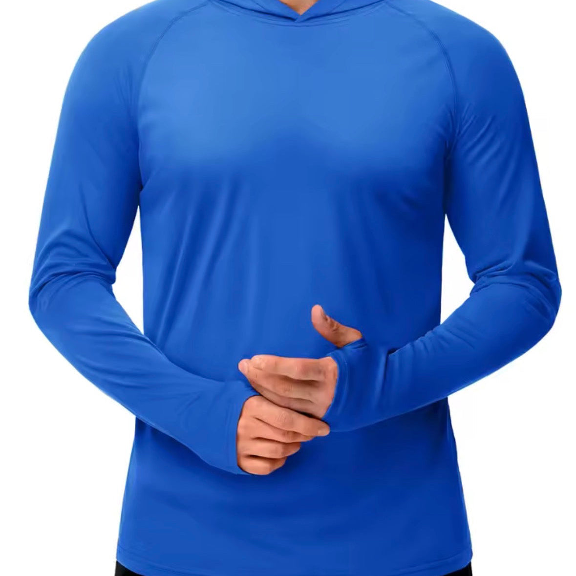 T-Shirt Homme Anti-UV Léger Respirant à Capuche