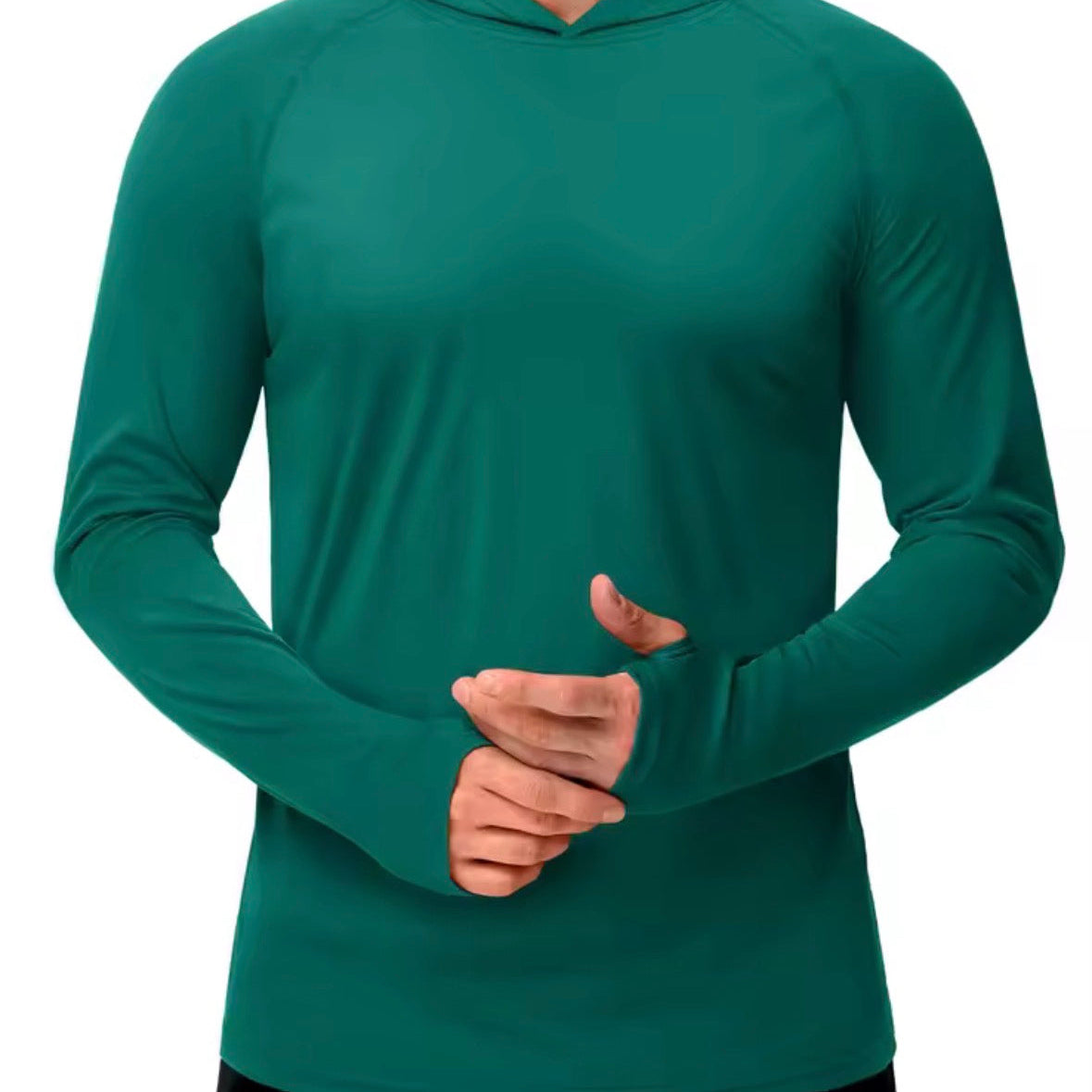 T-Shirt Homme Anti-UV Léger Respirant à Capuche
