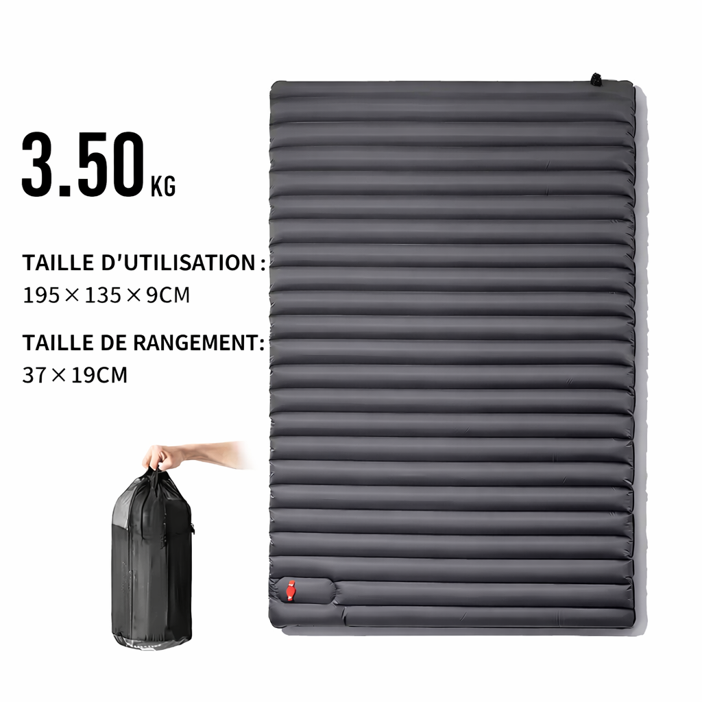 Matelas Gonflable Randonnée Confort Épais 9cm