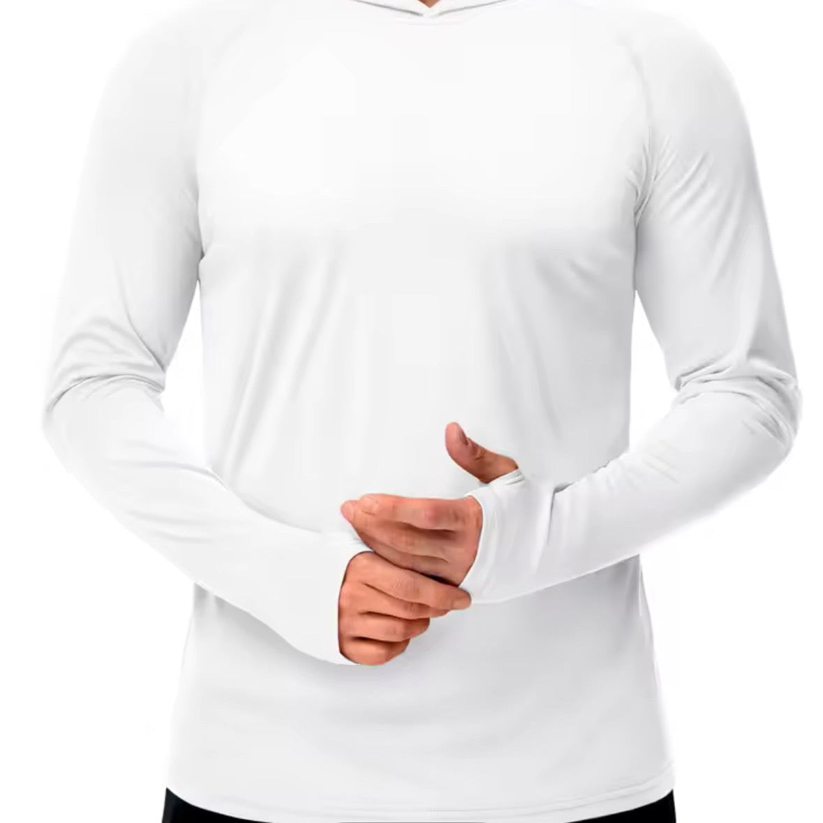 T-Shirt Homme Anti-UV Léger Respirant à Capuche