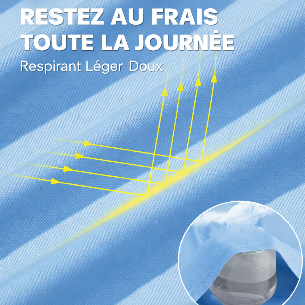 T-Shirt Homme Anti-UV Léger Respirant à Capuche
