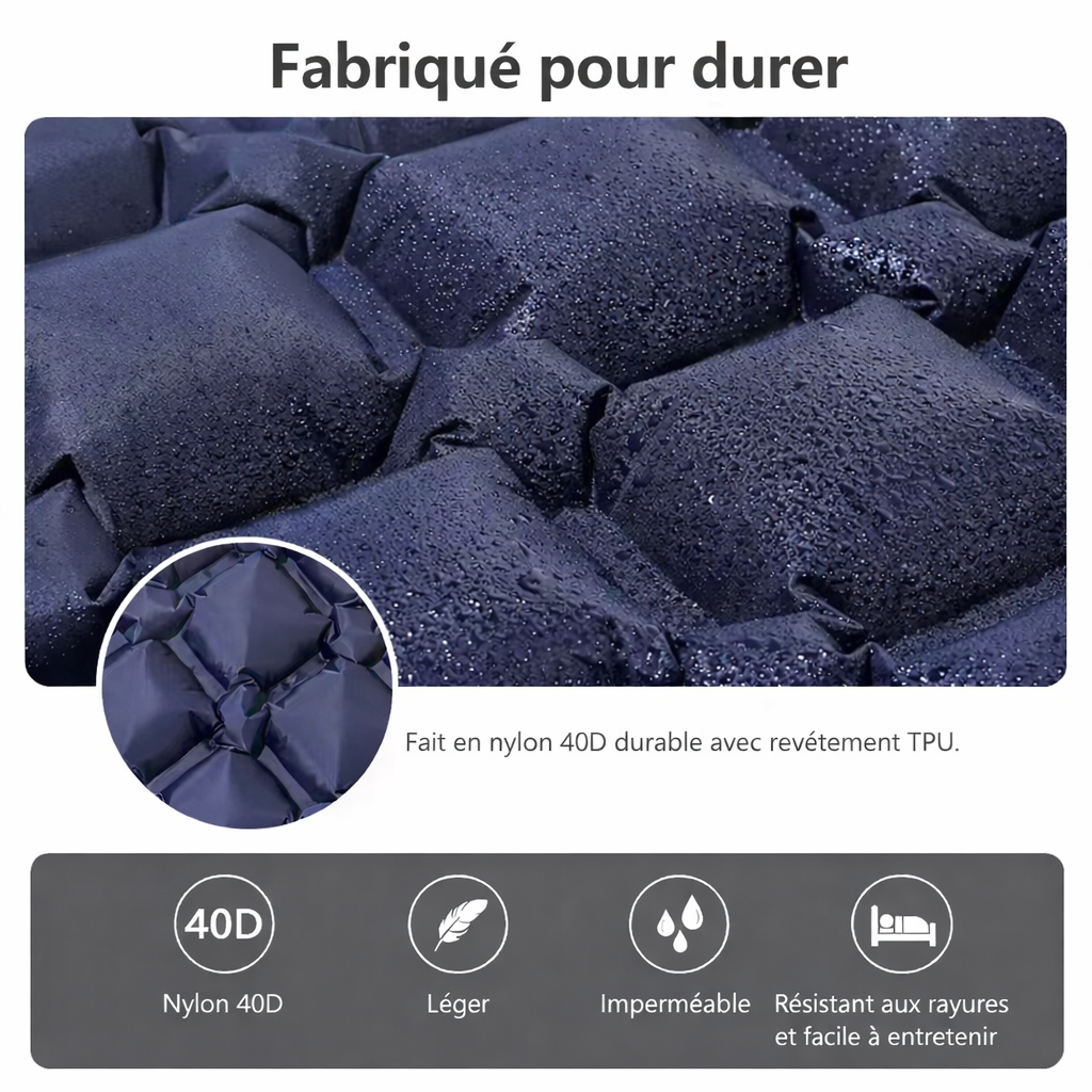 Matelas Gonflable Randonnée Léger Compact Confort